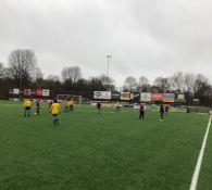 Sfeerimpressie eerste walking football wedstrijd bij DZC'68