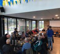 Sfeerimpressie eerste walking football wedstrijd bij DZC'68