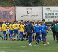 JO13-1 krijgt masterclass in voetbal Intimidatie.