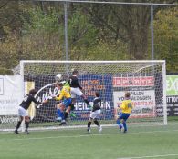 JO13-1 krijgt masterclass in voetbal Intimidatie.