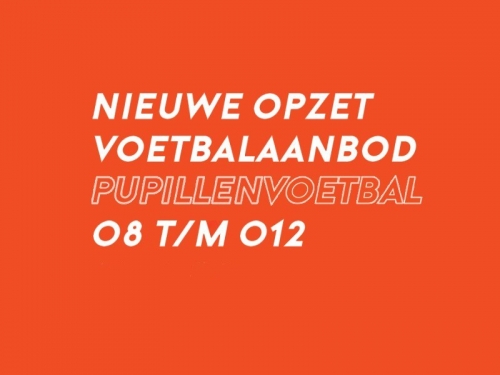 Competitie opzet voor de JO8 t/m JO12.