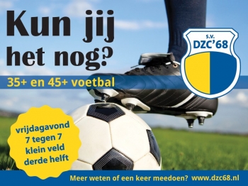 35/45+ voetbal  bij DZC'68