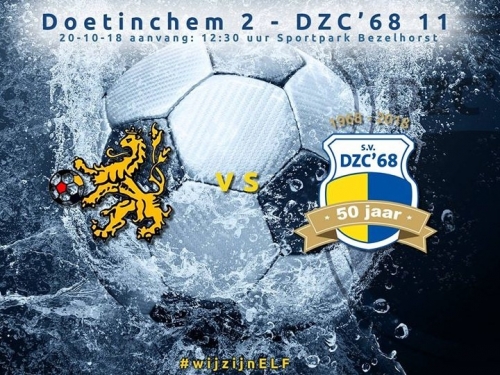 Wedstrijdverslag vv Doetinchem 2 – DZC’68 11 