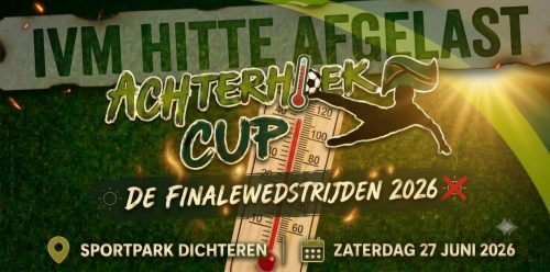 Afgelasting Finaledag Achterhoek Cup