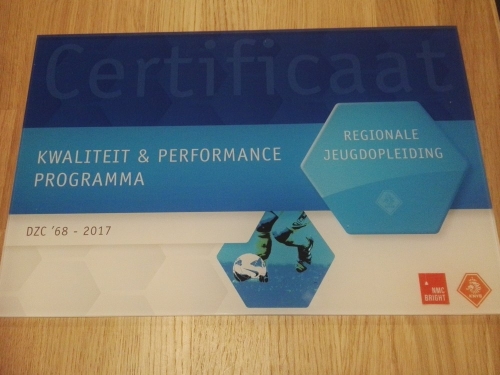 Certificaat uitgereikt 