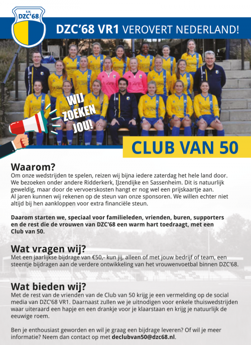 Lid worden van de Club van 50