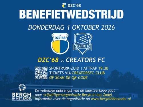 Benefietwedstrijd DZC'68 - Creators FC