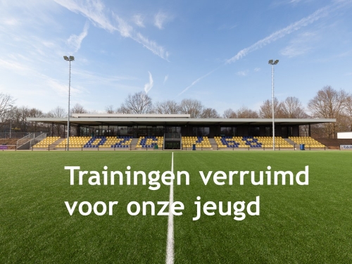 Verruiming trainingen voor de jeugd tot 18 jaar