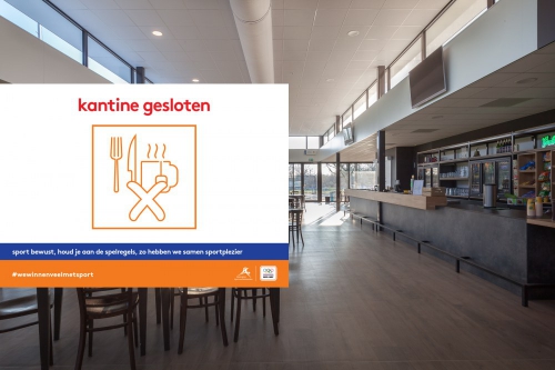 Kantine gesloten op doordeweekse dagen