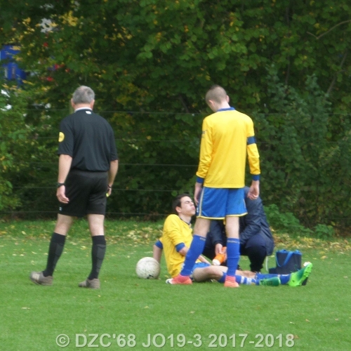 DZC'68 JO19-3 doet zichzelf tekort met 1 punt - Uit de beker en WK is verder weg als ooit