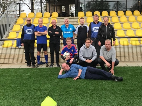 Impressie foto's Walking Football, april 2018