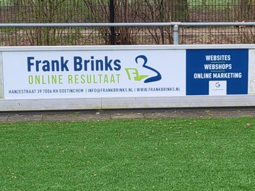 Frank Brinks Online resultaat bordsponsor DZC'68