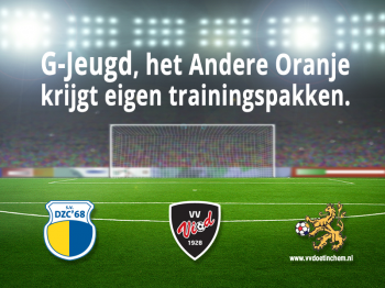 G-Jeugd, het Andere Oranje, krijgt eigen trainingspakken.