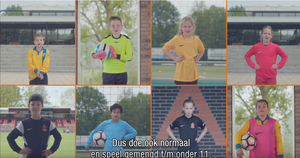 Gemengd voetbal; positief voor zowel jongens als meiden