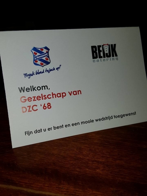 Businessclub DZC'68 naar SC Heerenveen - Willem II