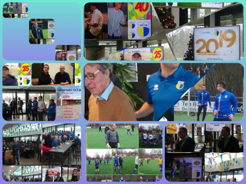 Collages nieuwjaarsreceptie + snerttoernooi