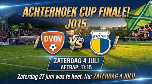JO15-1 strijdt om de Achterhoek Cup finale tegen DVOV – zaterdag 4 jul