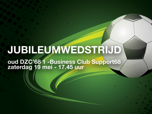 Jubileumwedstrijd  Oud DZC’68 1 – Team Support68  