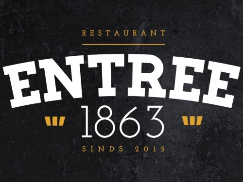 Restaurant Entree 1863 bordsponsor bij DZC'68