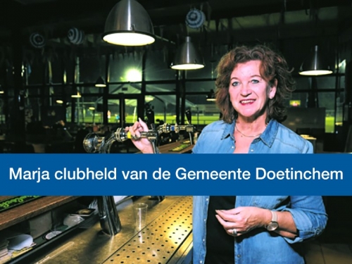 Marja clubheld van de Gemeente Doetinchem