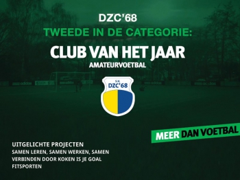 DZC’68 tweede in de categorie Amateurclub van het jaar!