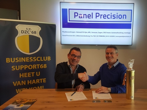 Panel Precision BV Bronzen Balsponsor bij DZC'68