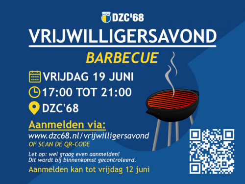 Vrijdag 19 juni: Vrijwilligersavond