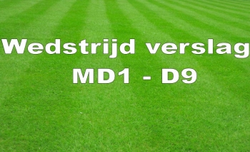 Wedstrijdverslag MD1 - D9