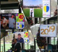 Collages nieuwjaarsreceptie + snerttoernooi