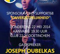 Sponsoravond 22 mei 2014 'Onverzettelijkheid' Club 22-24